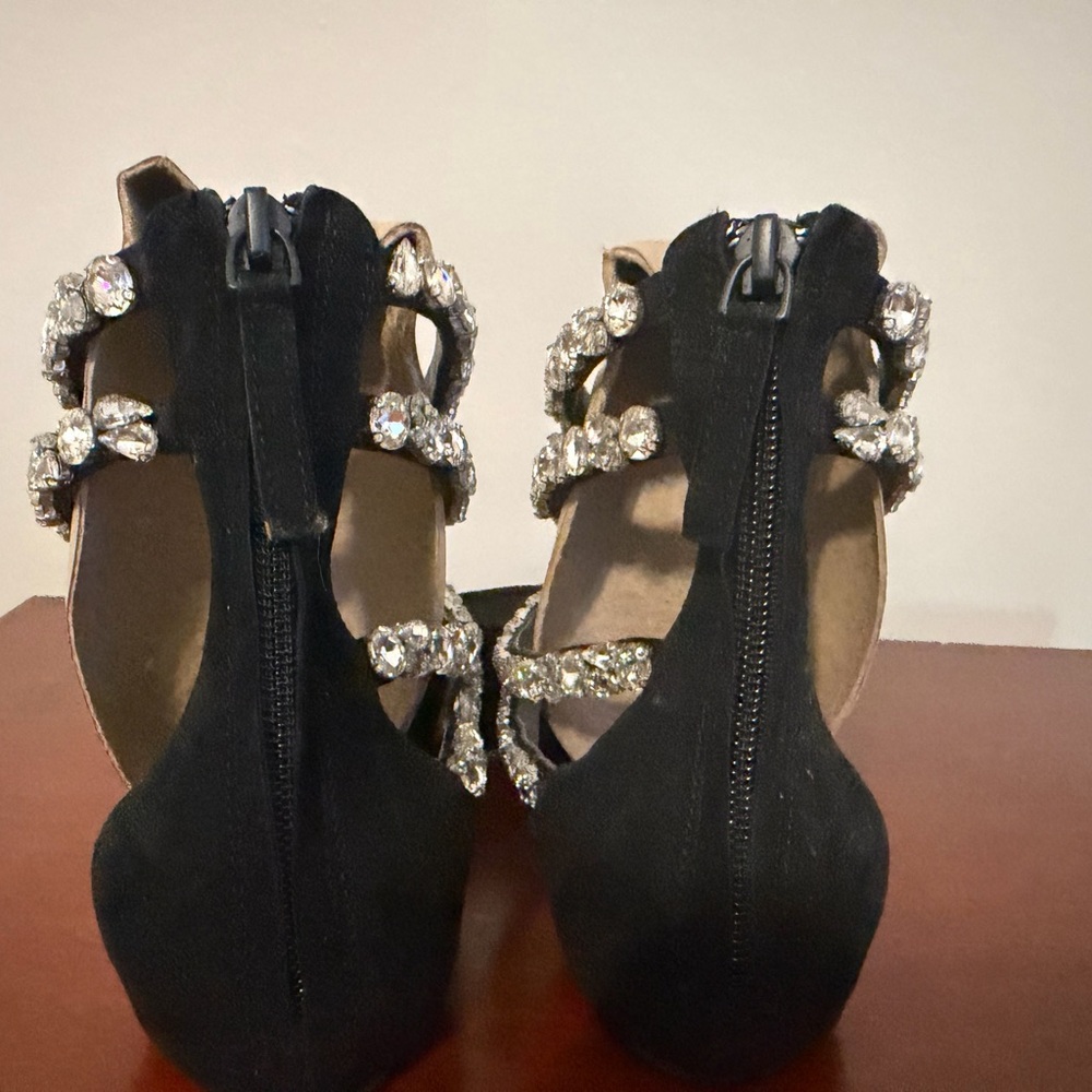 Rhinestone Spiral Wrap Black Sandals - Women - Picture 5 of 8